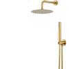 Vema Rubinetterie VEMA - OTAGO ORO Spazzolato set doccia con soffione, doccetta - V08135