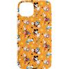 Disney - Stampa elettrica Topolino e amici, colore: Arancione Custodia per iPhone 15 Plus