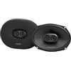 Harman Kardon FIT96M 6 x 9 in / 15,2 x 23 cm Altoparlanti Auto 3 Vie | 55 W RMS / 440 W picco, 92 dB, 4 Ohm, 52 Hz-40 kHz - woofer Plus One in fibra di vetro, tweeter tessile Hi-Res e griglie