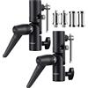 TARION Staffa per flash per fotocamera Supporto tipo H Supporto per luce inclinabile girevole Supporto per ombrello in metallo Adattatore per supporto softbox Regolabile