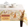 Maison d' Hermine Maison d'Hermine, Pumpkin Passion - Tovaglia in 100% cotone, per cucina, cene, feste, matrimoni, giorno del Ringraziamento, Natale (160 x 220 cm)
