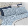 Riad Arredo Set Completo Letto in Flanella 100% Caldo Cotone Antipalline - Completo Lenzuola Morbide - Made In Italy (Sakura Azzurro, Matrimoniale)