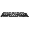 kwmobile Protezione Tastiera Americana Compatibile con Apple MacBook PRO 14.2 2024 M4 A3112 / A3185 / A3401 - Cover Tastiera Inglese US Copertina Silicone Nero