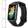 iVoler 3 Pezzi Cover e Pellicola Protettiva per Huawei Band 7/6 / Honor Band 7/6, Copertura Completa Custodia Trasparente, Ultra Sottile Morbida TPU Anti-Graffio Protezione Schermo Antiurto Case