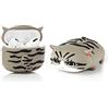 YIGEYI Airpods Pro - Custodia in silicone compatibile con gli Airpods Pro Case Copertina dei cartoni animati 3D Carino divertente [Serie di animali da compagnia Papà] (gatto grigio)
