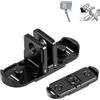 PULUZ Adattatore magnetico pieghevole per treppiede per GoPro HERO 12 11 10 9 8 Max, compatibile con treppiede, selfie stick e altri accessori per fotocamera