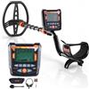 VEVOR Metal Detector per Adulti Kit Rilevatore d'Oro Bobina di Ricerca Impermeabile IP68 con Display 5 Modalità, Lunghezza Regolabile Profondità di Rilevamento 254 mm per Caccia Giardino Spiaggia
