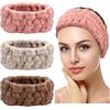 Chuangdi 3 Pezzi Fascia per C Spa per Trucco e Lavaggio Viso Fascia Elastica Donna Spa Yoga Sport Doccia Viso da Avvolgere Ragazze e Donne