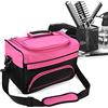 Cocoarm Borsa parrucchiere di grande capacità con manico e tracolla, borsa in tela per strumenti professionali per parrucchieri, con tasche multiple