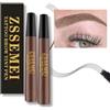 ZSSEMEI Penna per sopracciglia impermeabile - Matita per sopracciglia con microblading, durata 24 ore, crea un aspetto naturale (Brunette - 2 PCS)