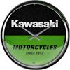 Nostalgic-Art Orologio da muro retrò, Ø 31 cm, Kawasaki - Motorcycles - Idee regalo per biker, Official License Product (OLP), decorazione per la cucina grande, design vintage