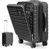 Travely Valigia bagaglio a mano 55x40x23cm - expandable adatta per Lufthansa, Eurowings e co. I Trolley da cabina 41-50L con rotelle morbide e pratico lucchetto TSA, valigia da cabina
