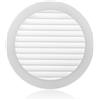 ABOUT VENT 125mm Griglia Ventilazione in Plastica ABS Bianca con Zanzariera - Griglie Aerazione Rotonde