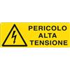 Cartelli Segnalatori Cartello alluminio 35x12,5cm 'pericolo alta tensione' - Z12175