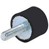 Qiilu Supporti in Gomma 4x M8 M6 Ammortizzatore Anti-vibrazione Bobine Silentblock(M)