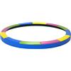 Copertura tappeto elastico ø366x30 cm pieghevole e portatile, in plastica, pe e schiuma, multicolore