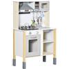Cucina giocattolo per bambini con altezza regolabile, suoni, luci e utensili, in mdf e pp, 60x30.5x93.2 cm