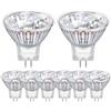 Morotty Confezione da 8 Lampadina 12v 10w GU4 MR11, Faretto GU4 2800k Bianco Caldo Dimmable, Per la Casa, Paesaggio, Incasso, Illuminazione a Binario