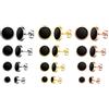 Feilok Limok 412 Coppia di orecchini a cerchio in acciaio inox, da uomo, per donna, Fakeplug Fake Plug, orecchini, piercing e orecchini, 6 8 10 12 mm e Acciaio inossidabile, colore: multicolore, cod.