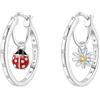 Cymyss Orecchini a cerchio da donna in argento Sterling 925, ipoallergenici, stile huggie, 925, Argento sterling, Nessuna pietra preziosa