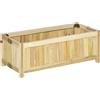 Easycomfort Fioriera in Legno Pieghevole da Esterno con Base Drenante, 70x30x25cm