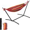 Easycomfort Amaca da Giardino Autoportante con Struttura in Acciaio e Cotone Multicolor, Custodia Inclusa