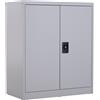 Easycomfort Armadietto Mobile Ripiano Regolabile Chiusura di Sicurezza per Casa Ufficio Garage Acciaio 80x40x92.5cm Grigio