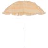 EasyComfort Ombrellone da Spiaggia a 8 Stecche con Palo Inclinabile, in Poliestere e Metallo, 1.6x2 m, Beige