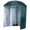 Easycomfort Ombrellone da Spiaggia e da Giardino 2x2 m con Tenda, in Poliestere e Metallo, Verde e Bianco