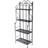 Home Living Scaffale Jessica 4 Piani in metallo 59x29x(h)158cm Nero