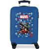 JOUMMA BAGS Trolley Abs Avengers Team 55cm 4 Ruote Azzurro