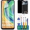 SRJTEK Display di ricambio per Samsung Galaxy A50 A505 A505F, SM-A505FN A505GN A505G LCD Display Touch Panel Sensor Digitizer (Incell Black With Frame)