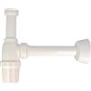 Tecuro 1 1/4"- Chiusura antiodore per sifone lavabo, in plastica, bianco.