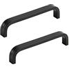 BOZONLI Maniglie per Mobili da Cucina 128mm, Maniglia per Mobili, in Lega di Alluminio, Nero, per Guardaroba Porte Cassetti Armadio Comò, 2 pezzi