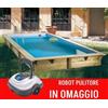 Piscina in legno 3,50 x 5,05 m rettangolare Azura 505 Ubbink