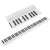 BORDSTRACT 5.5x4.8 Pollici 88 Tasti Tastiera di Pianoforte Nota Grafico di Carta Per Principianti di Pianoforte Insegnanti di Pianoforte Classe di Pianoforte