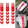 Adunsiaoto 3 Pezzi Adesivi del Parafango Anteriore del Motociclo, Universal Adesivo Decorativo Parafango Moto, Adesivo Freccia Impermeabile per Automobili/Bici/Motociclo/Camion(Rosso)