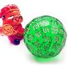 BESCON DICE Bescon Translucent Green Polyhedral Dice 100 Sides, D100 dice, 100 Sided Cube, Transparent D100 Game Dice