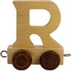 GICO Trenino con lettere in legno, treno, lok, vagone, A-Z, nome a scelta (R)