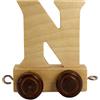 GICO Trenino di Lettere in Legno, Treno, Carrozza, A-Z, Nome a Scelta (N)