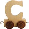 GICO Carra in Legno, Treno con Lettere dell'Alfabeto, A-Z, Nome a Scelta (C), Idea Regalo per Bambini