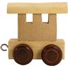 GICO Treno di lettere in legno, treno di lettere, lok, carro, A-Z, H ciascuno ca. 5,5 cm, nome desiderato (carro)
