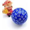 BESCON DICE Bescon Polyhedral D100 Dadi - 100 lati cubo, Game Die di colore blu