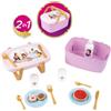 Smoby - Cestino da picnic 2 in 1 Disney Princess - Si trasforma in un tavolino - 14 accessori inclusi - Dai 3 anni in su - Prodotto in Francia