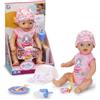 BABY born Lena con tutina rosa, bambola da 36 cm con 7 funzioni per bambini da 1 anno, funziona senza batterie