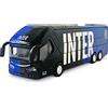 Mondo Motors - Pullman F.C. Internazionale Milano - modellino giocattolo - Bus con retrocarica frizione pull back - Colore Nero Azzurro - 51214
