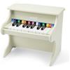Woet® Pianoforte Giocattolo Rosso in Legno per Bambini - 18 Tasti con Libretto Musicale e Carta delle Scale - Strumento per Principianti - Gioco Musicale Educativo - A Partire da 3 Anni