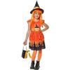 Rubie's Rubies - Costume da strega con zucca per bambine, con motivo stampato, cappello e borsa, ufficiale Rubies per Halloween, carnevale, compleanni e feste