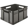 keeeper Contenitore con Maniglie, Euro-Box XL, Procyclen, 28 l, Bruno Eco Line, Eco-Grigio