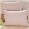 PETTI Artigiani Italiani - Coppia di Federe Cuscino 50x80 cm in Microfibra, Cuscini Arredo Camera da Letto, Divano, Set 2 Fodere Copricuscino, Federa Tinta Unita Rosa, 100% Made in Italy